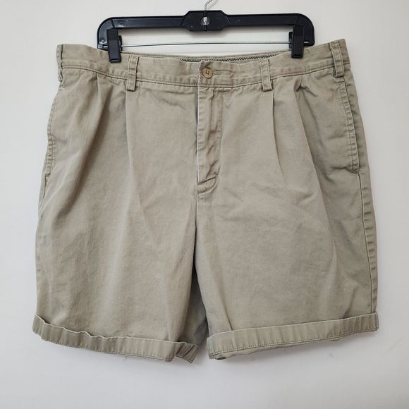 Nautica Other - NAUTICA Men's Beige Khaki Chino Shorts Canvas Pants Size 38W